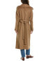 Tahari Elliot Wool-Blend Overcoat Women's Brown S