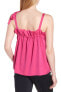 Lewit 152436 Women's Tie Strap Silk Camisole Blouse Pink Sz. Small