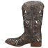 Roper Belle Metallic Square Toe Cowboy Womens Brown Western Cowboy Boots 09-021