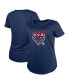 Women's Navy Los Angeles Dodgers Americana T-Shirt