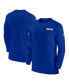 Men's Royal Buffalo Bills Sideline Coach UV Performance Long Sleeve T-Shirt