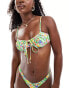 Kulani Kinis x Lexi Hidalgo ruched underwire bikini top in Desert Disco