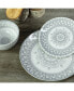 Arabesque 12-Piece Dinnerware Set, Service for 4