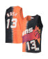 Men's Steve Nash Orange and Black Phoenix Suns Hardwood Classics Tie-Dye Name and Number Tank Top