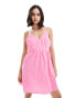 Vero Moda skater dress with strappy back in pink cosmos