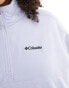 Columbia Brushy Bay half zip fleece in snowdrift