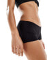 Monki mix and match bikini bottom boxer in black