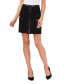 Women's Ponte Faux Leather Mini Skirt