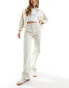 JJXX straight fit high waisted jeans in white