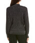 Elie Tahari Metallic Dolman Sweater Women's Black S