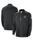 Men's Black Golden State Warriors Authentic Performance Half-Zip Jacket