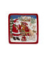 Santa's Workshop 4 Piece Canape Plate Set