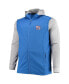 Men's Royal, Gray New York Giants Big and Tall Alpha Full-Zip Hoodie Jacket