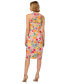 Women's Floral-Embroidered Column Dress