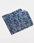 Jack & Jones navy floral pocket square