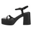 Chinese Laundry Avianna Block Heels Platform Dress Womens Black Dress Sandals B