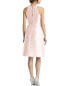 Alfred Sung High-Neck Satin Cocktail Dress Women's