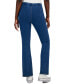 Juniors' Seam-Front Pull-On Flare Jeans