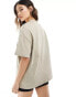 ASOS 4505 Icon boxy heavyweight oversized t-shirt with quick dry in sand