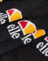 Ellesse 3 pack ankle socks in black