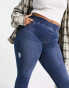 Spanx Plus distressed skinny jean