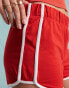 Miss Selfridge tipping detail shorts in red