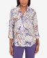 Charm School Women's Drama Paisley Top