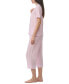 Women's 2-Pc. Notched-Collar Cropped Pajamas Set