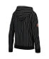 Women's Black San Francisco Giants Pinstripe Tri-Blend Full-Zip Jacket