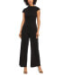 Women's Cap-Sleeve Straight-Leg Jumpsuit