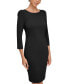 Women's 3/4-Sleeve Sheath Dress