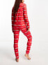 Loungeable Christmas pyjama set with noel print