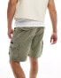 Superdry Heavy cargo shorts in olive khaki