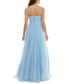 Juniors' Beaded Tulle Gown