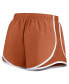 Women's Burnt Orange Texas Longhorns Primetime Tempo Performance Shorts