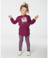 Toddler Girls Elastic Waist Tunic Burgundy - Toddler|Child