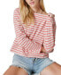 Women's Breton Striped Cotton Long-Sleeve T-Shirt