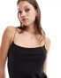 Vero Moda scoop neck jersey cami maxi dress in black