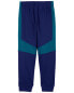 Kid Colorblock Active Mesh Pants - Navy 12