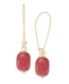 Beaded Gold-Tone Wire Drop Earrings, Created for Macy's