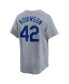 Men's Jackie Robinson Gray Brooklyn Dodgers Throwback Cooperstown Collection Limited Jersey