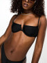 South Beach mix and match monowire bikini top with in black