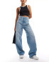 G-Star deck 2.0 high waisted loose fit denim jeans in lightwash blue