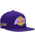 Men's Purple Los Angeles Lakers Hardwood Classics Snapback Hat