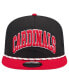 Men's Black St. Louis Cardinals Throwback Meshback Golfer Hat