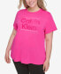 Plus Size Short-Sleeve Logo Tee