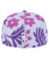 Men's Purple Los Angeles Lakers Palm Fronds 2-Tone 59FIFTY Fitted Hat