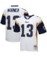 Men's Kurt Warner White Los Angeles Rams Big and Tall 2001 Retired Player Replica Jersey