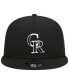 Men's Black Colorado Rockies Trucker 9FIFTY Snapback Hat