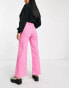 DTT Petite high waist wide leg jeans in pink